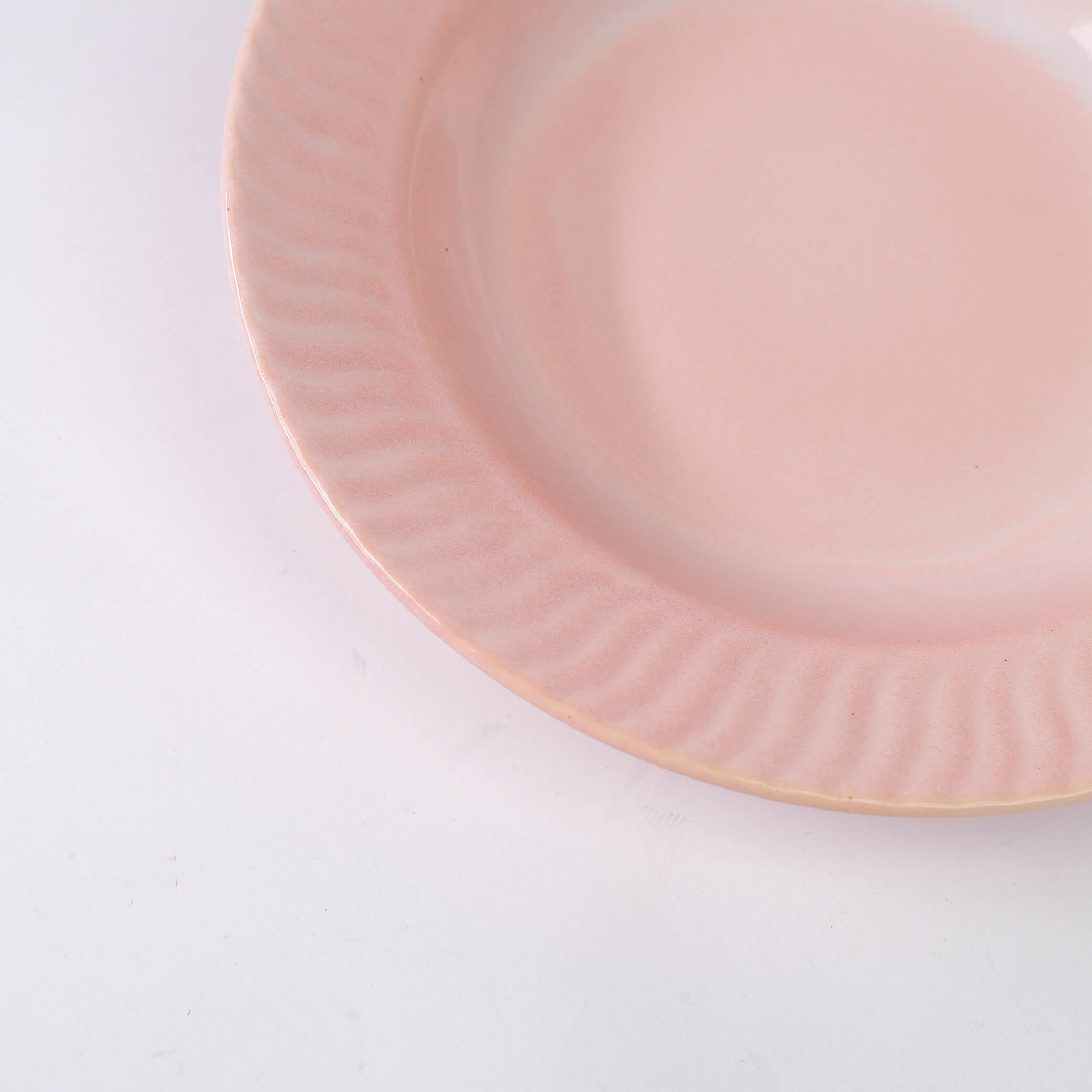 Blush Ribbed Appetiser Plates (Set of 2)