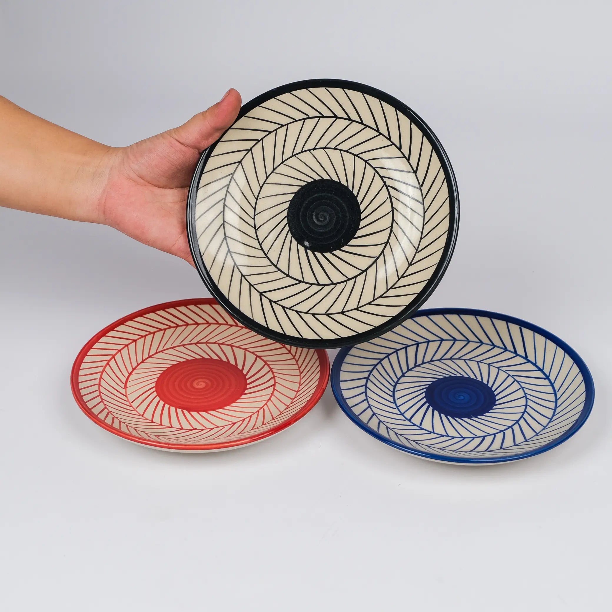 Chevron Canvas Plates (Set of 2)