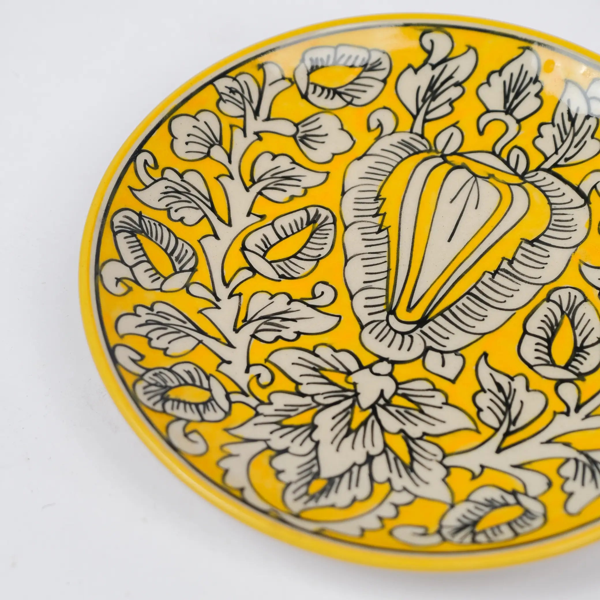 Mughal print Canvas Plates (Set of 2)