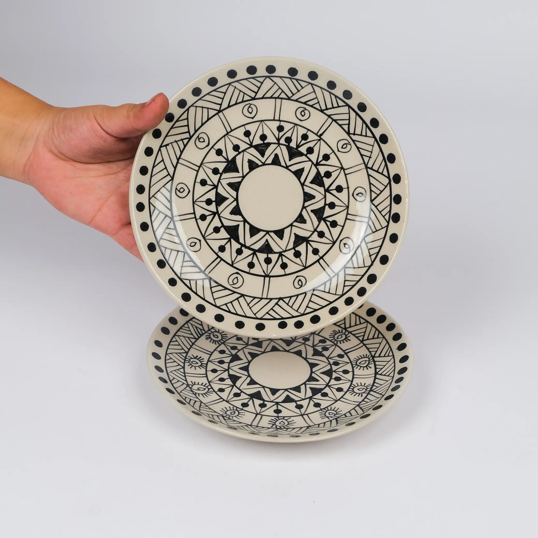 Kalamkaari Canvas Plates (Set of 2)