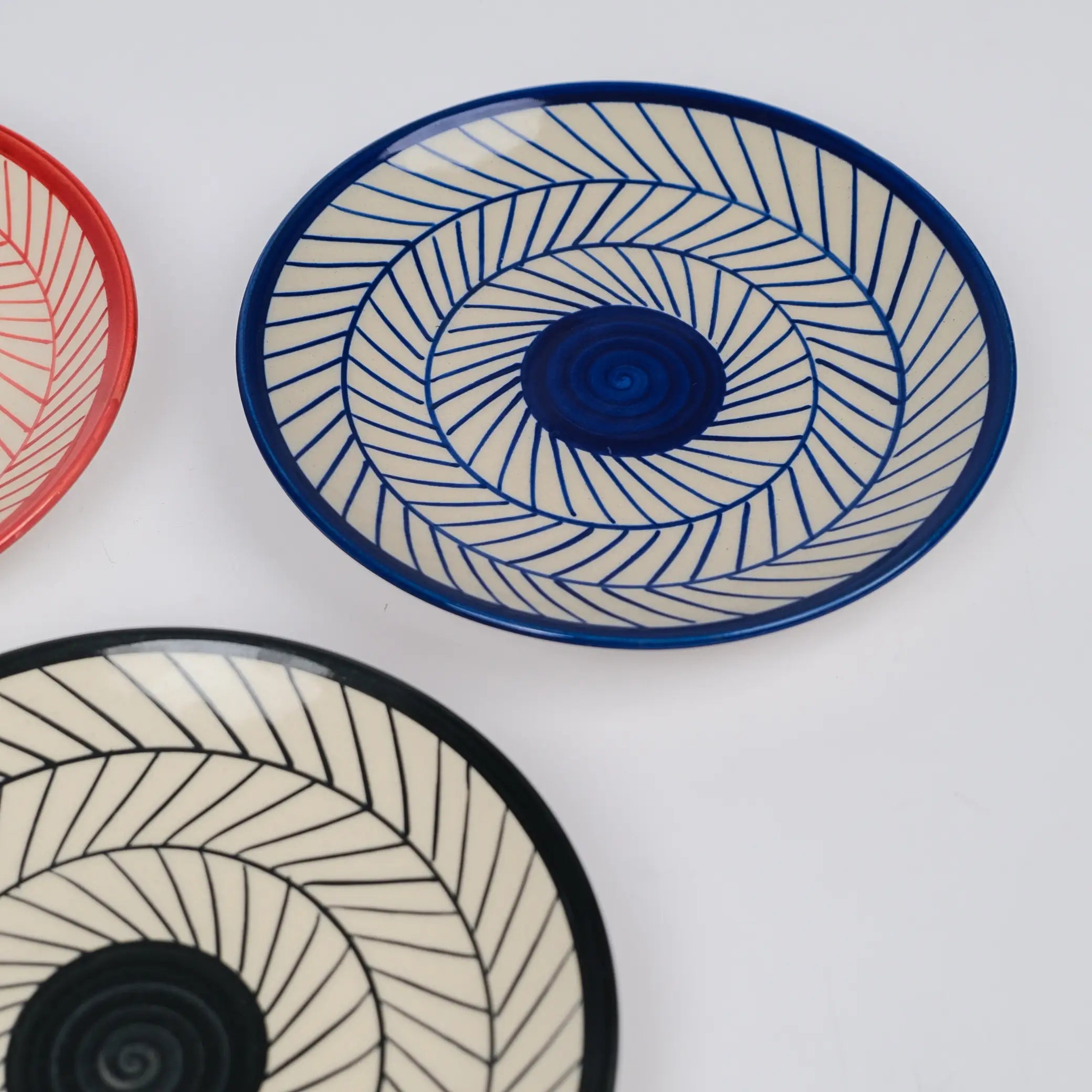 Chevron Canvas Plates (Set of 2)