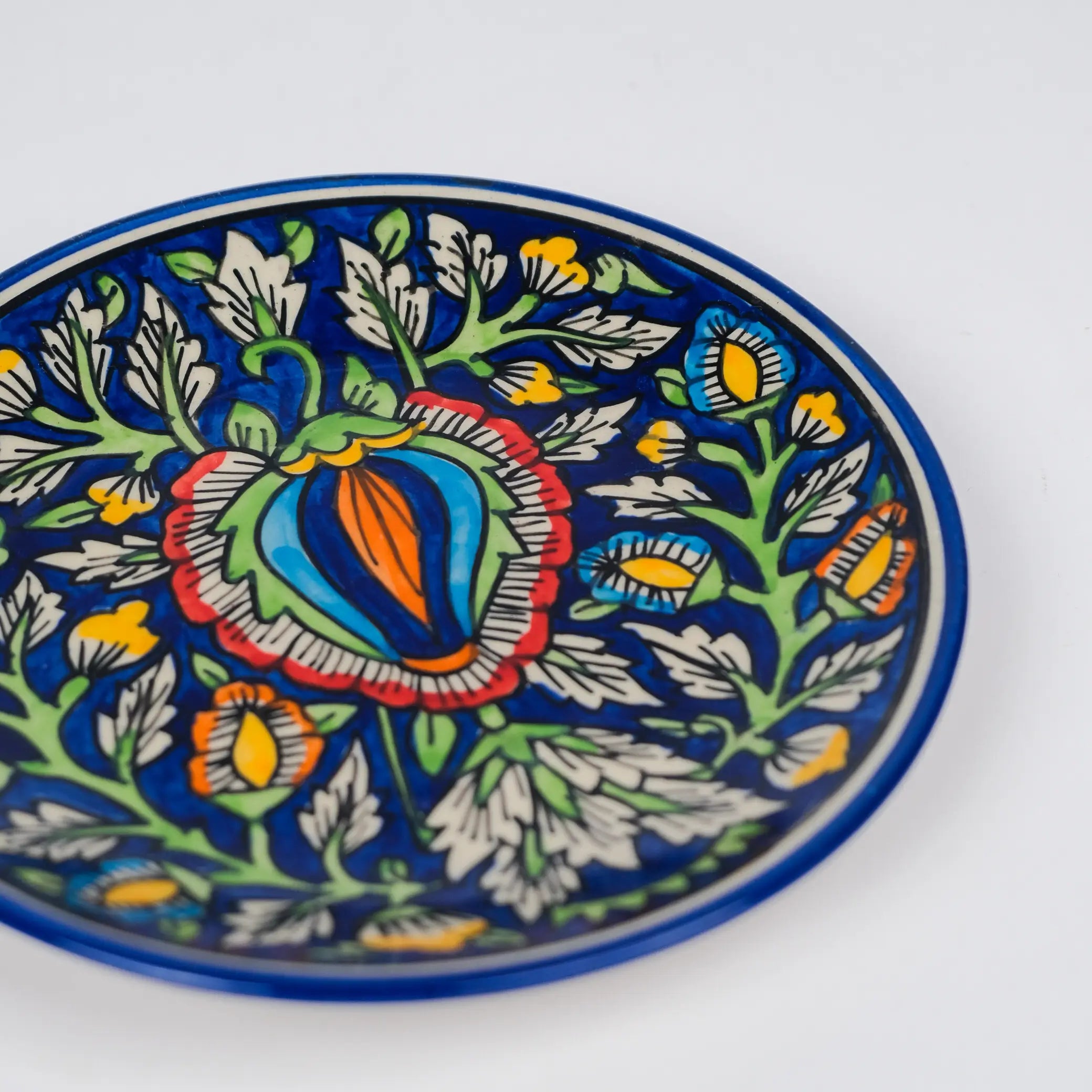 Mughal print Canvas Plates (Set of 2)