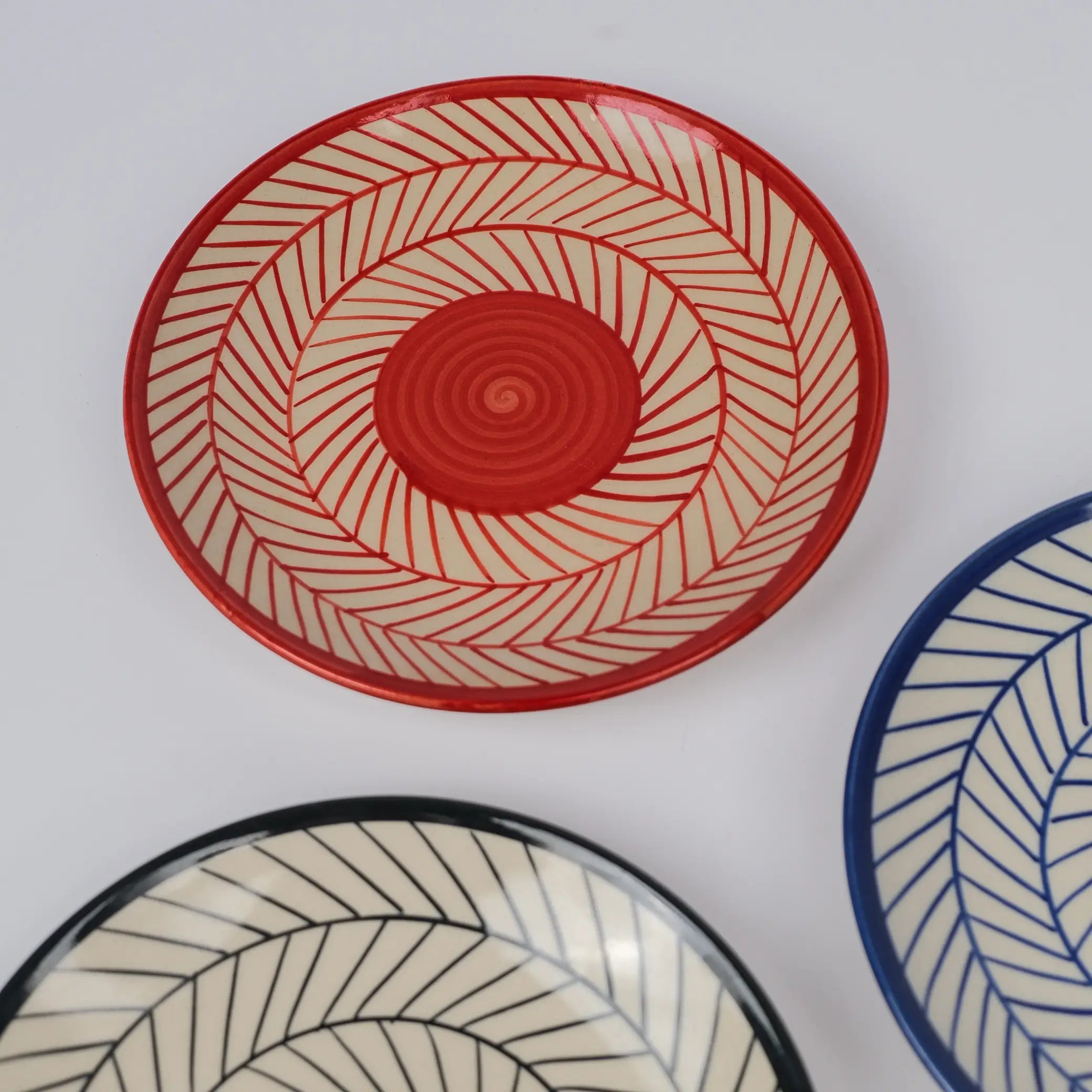 Chevron Canvas Plates (Set of 2)