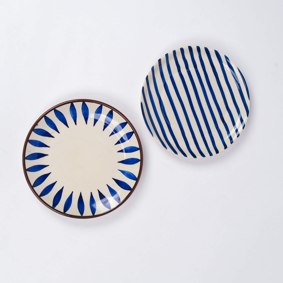 Indigo Canvas Plates (Set of 2)