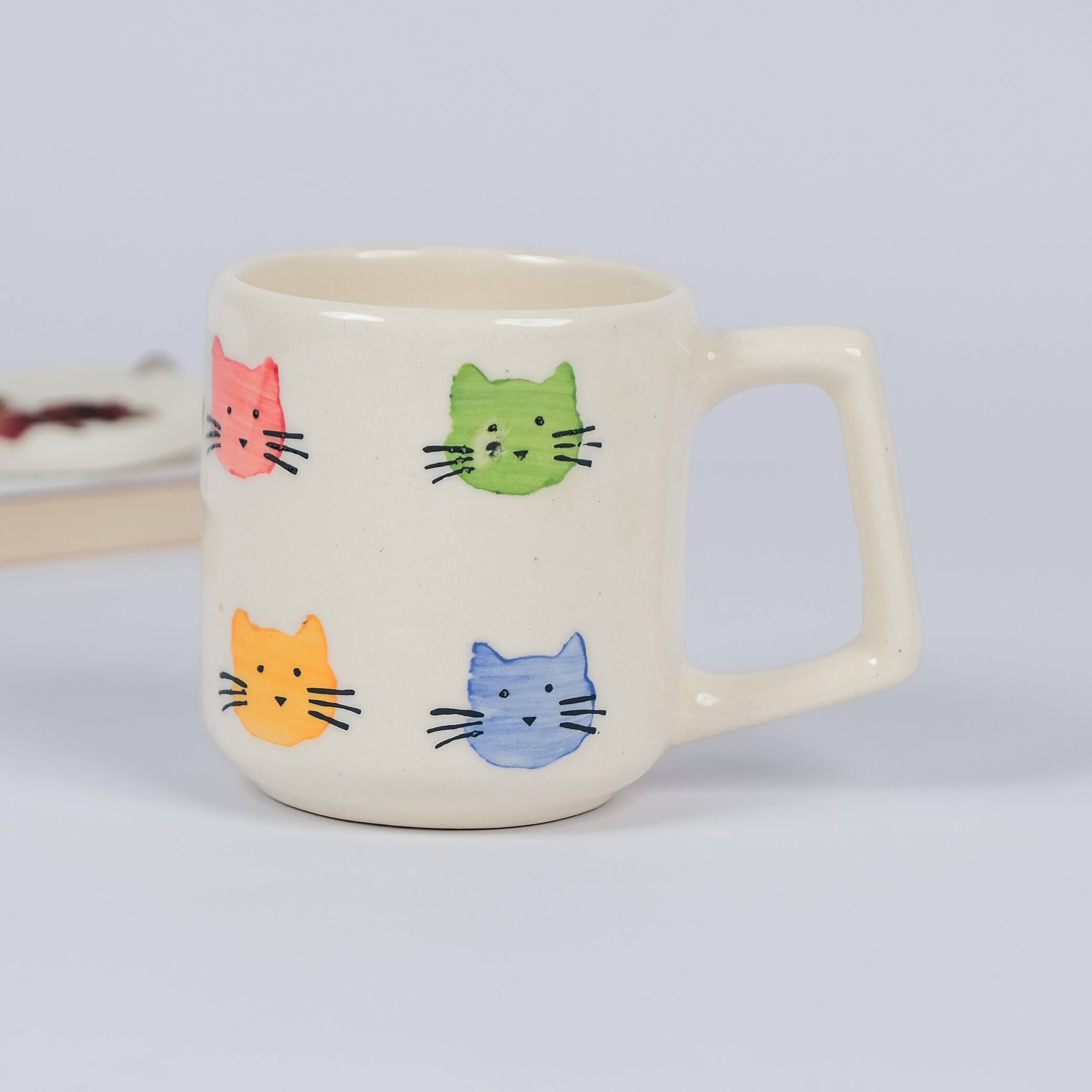 Cat Print Milk Mugs