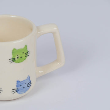 Cat Print Milk Mugs