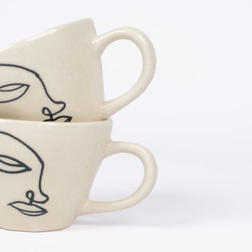 Face Line Art Mug
