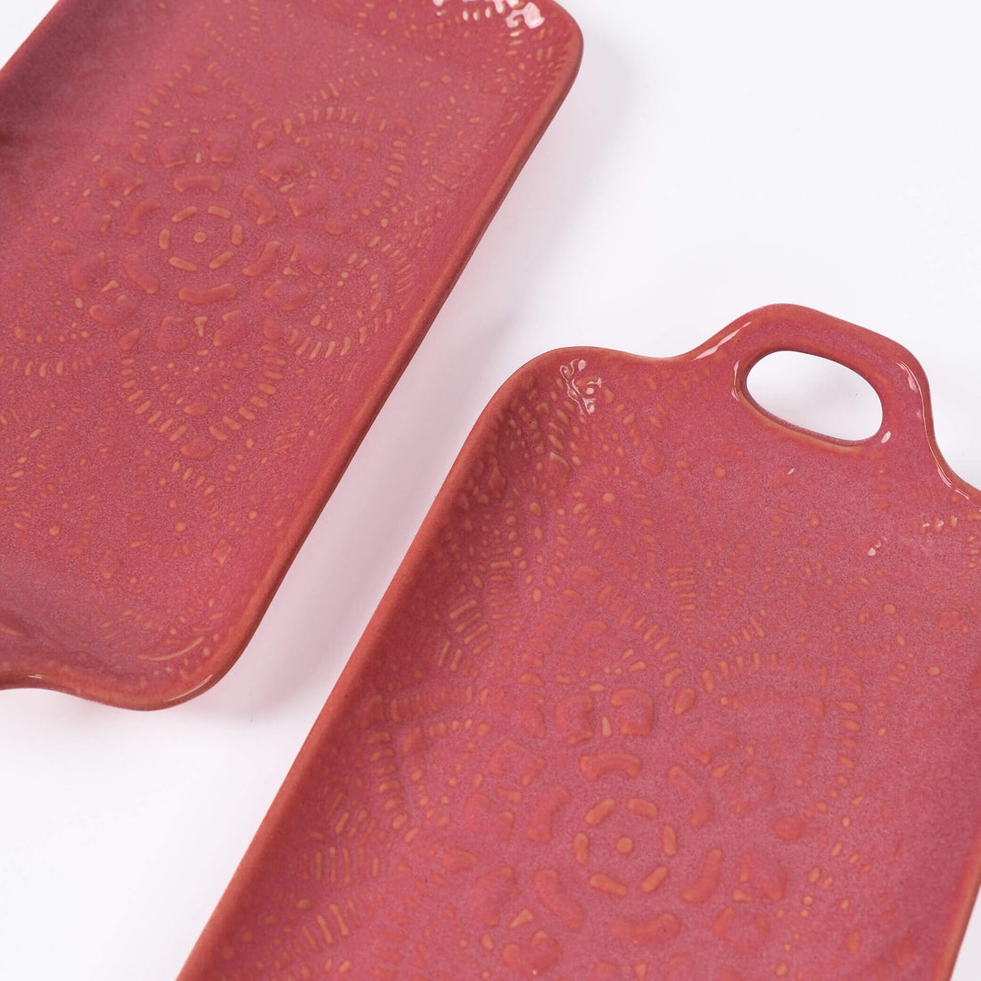 Floral Embossed Platter