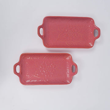 Floral Embossed Platter