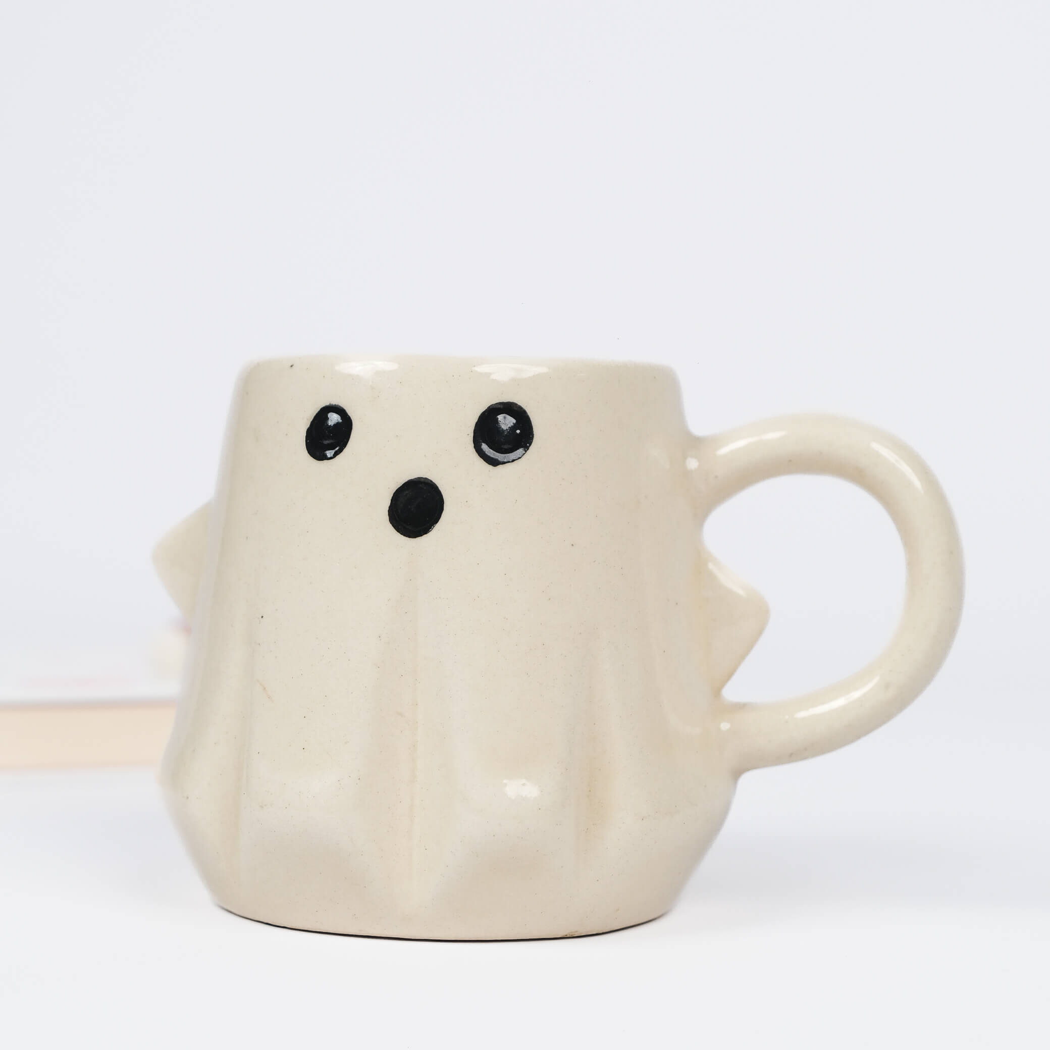 Ghost-Shaped Ceramic Mug