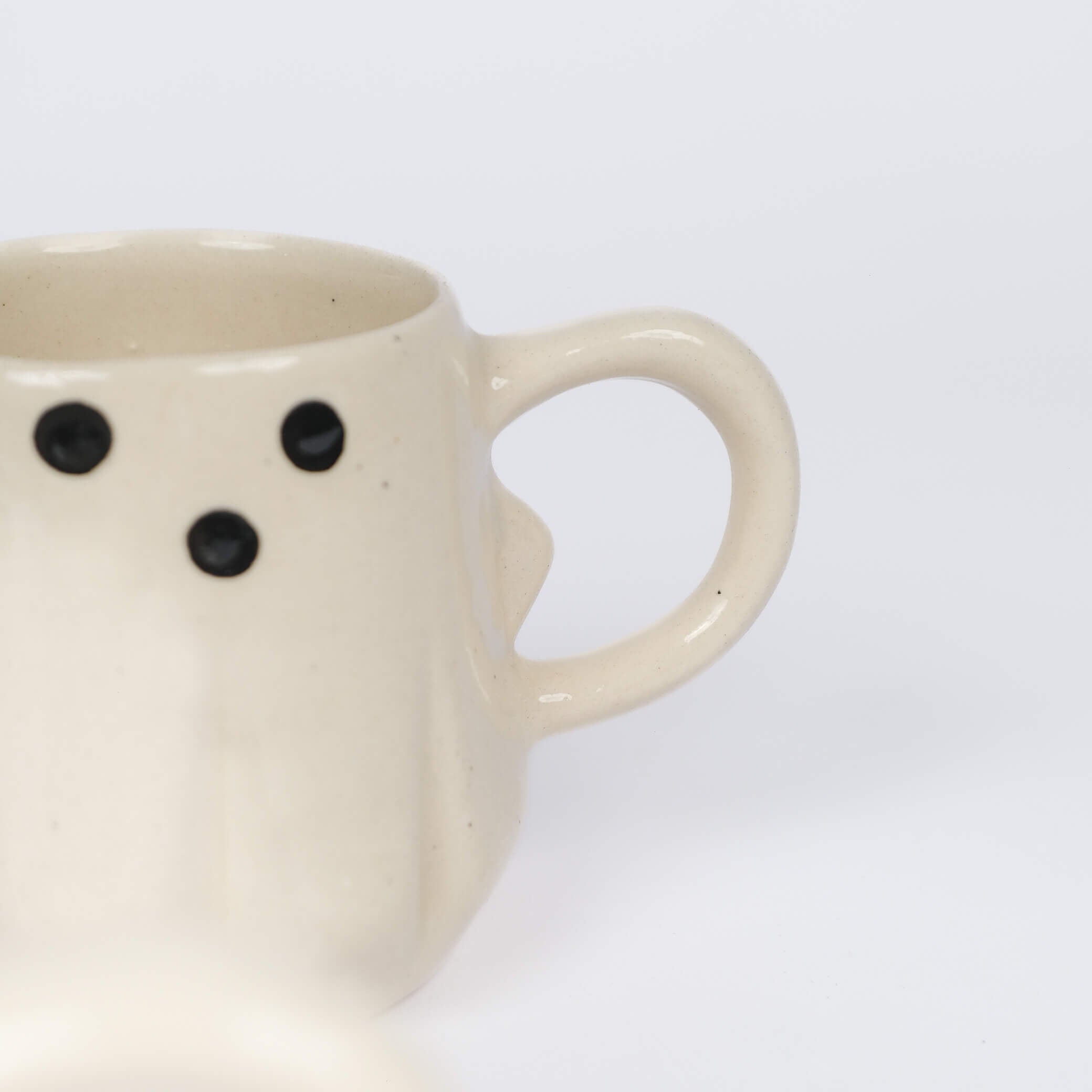 Ghost-Shaped Ceramic Mug