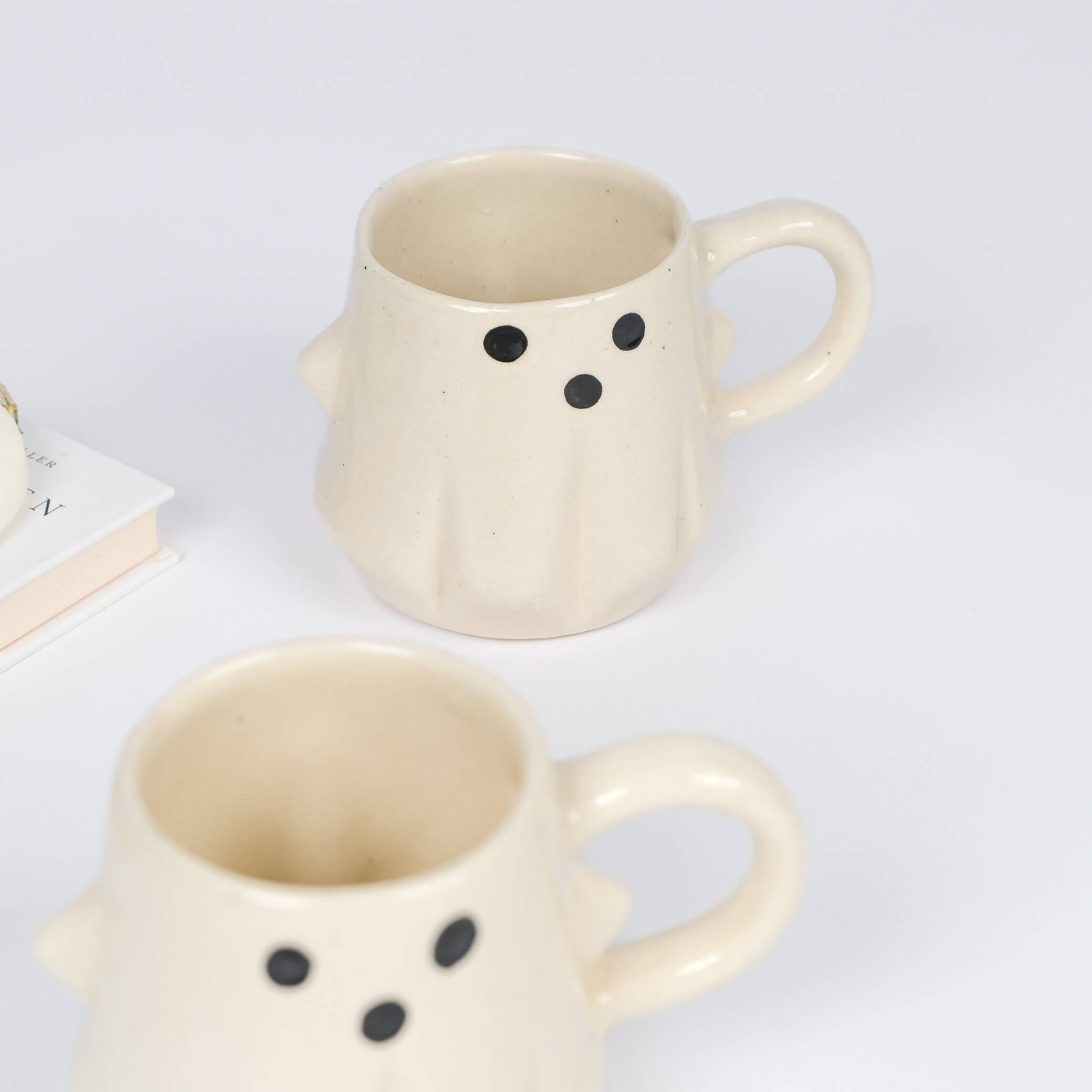 Ghost-Shaped Ceramic Mug