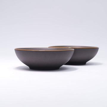 Grey with Gold 7" Serve Bowls