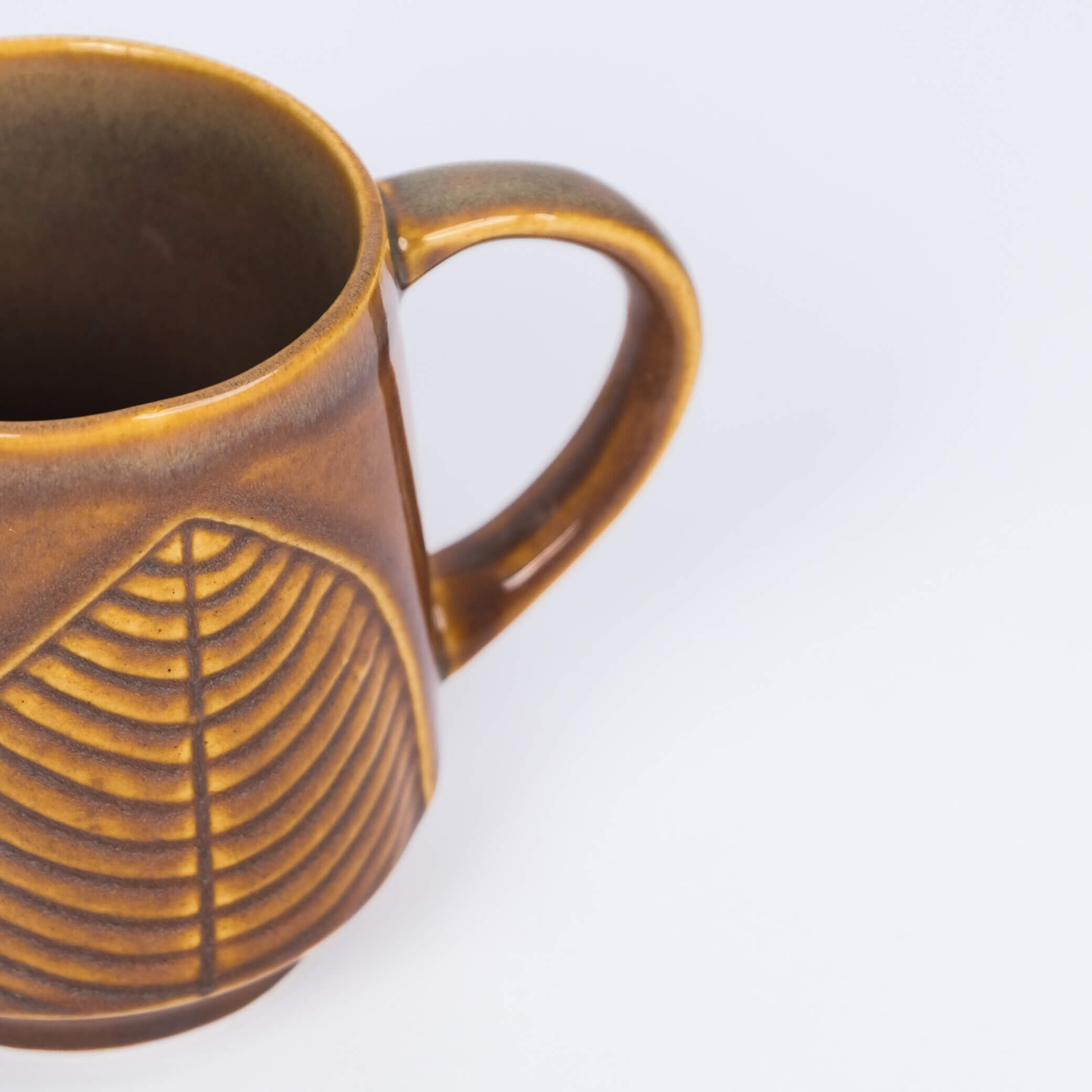 Leaf Imprint Mugs
