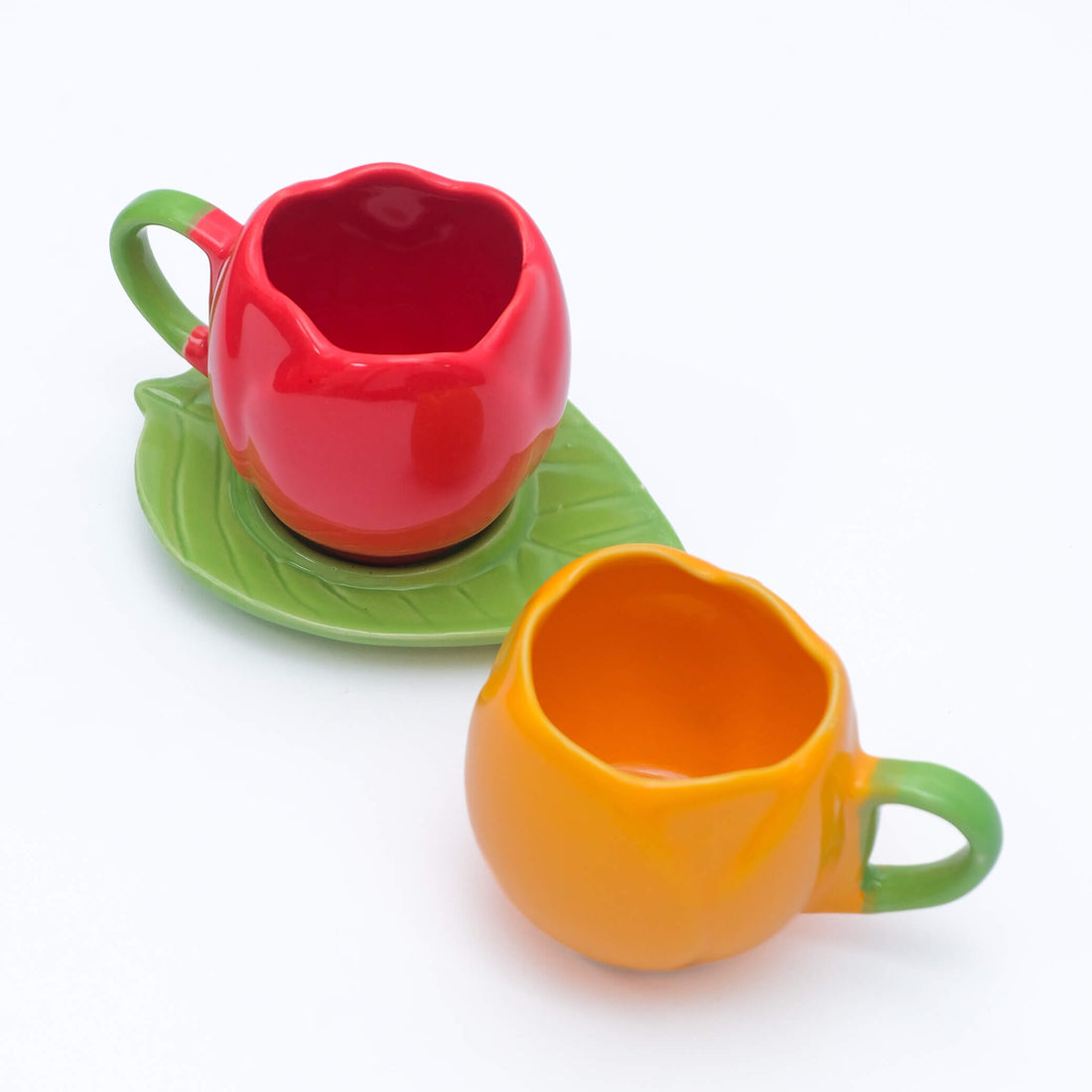 Lotus & Leaf Cup & Saucer Set