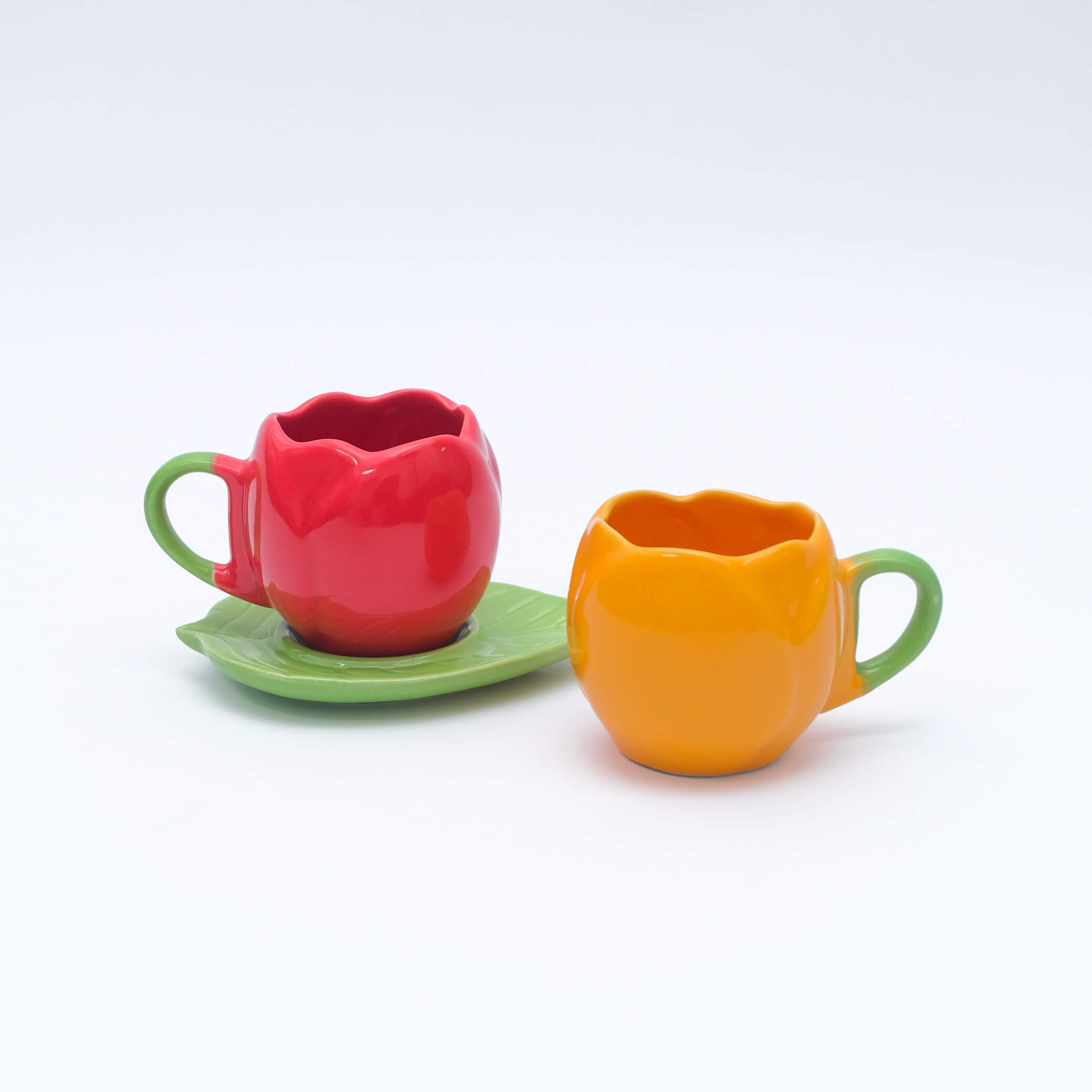Lotus & Leaf Cup & Saucer Set