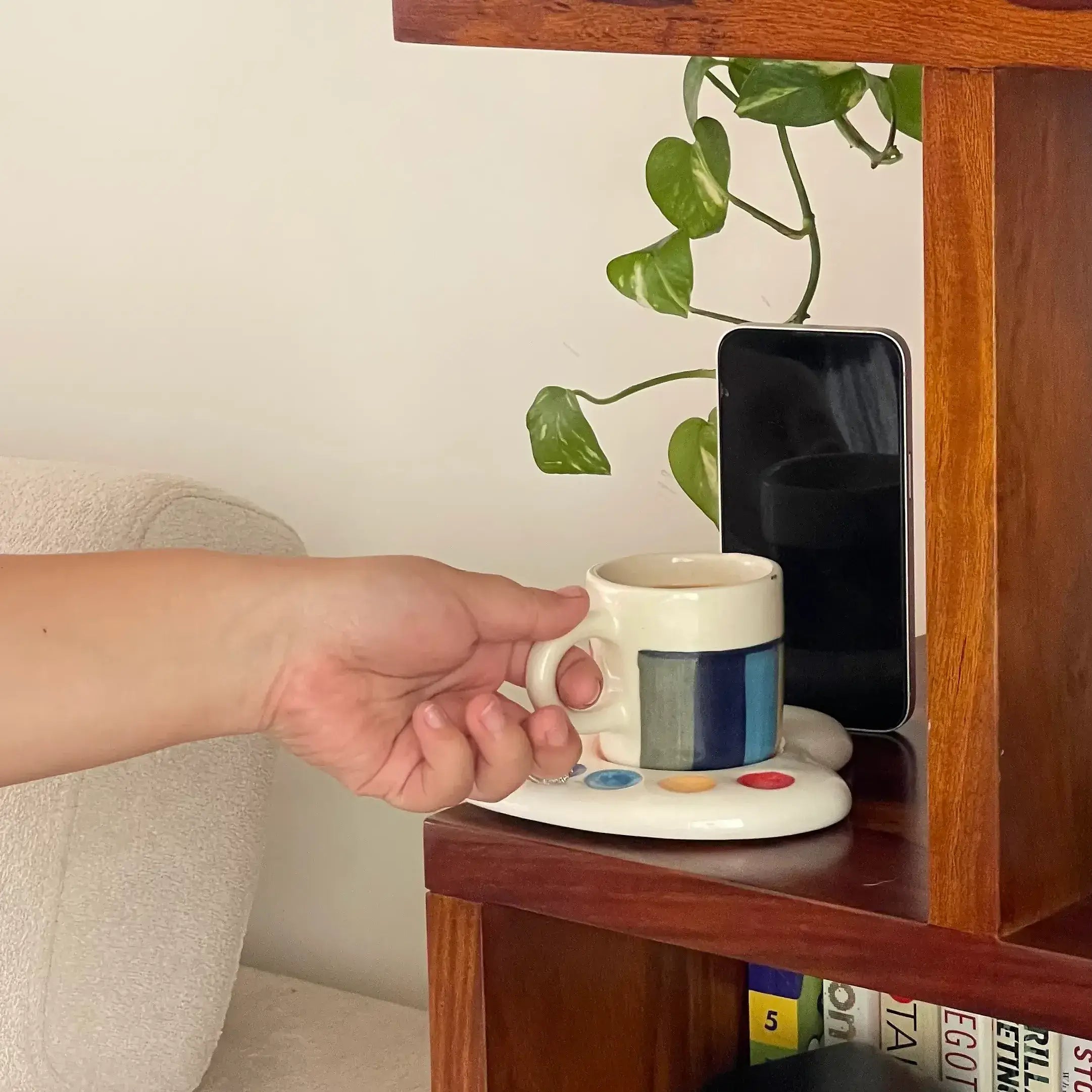 Palette inspired Cup & Saucer set