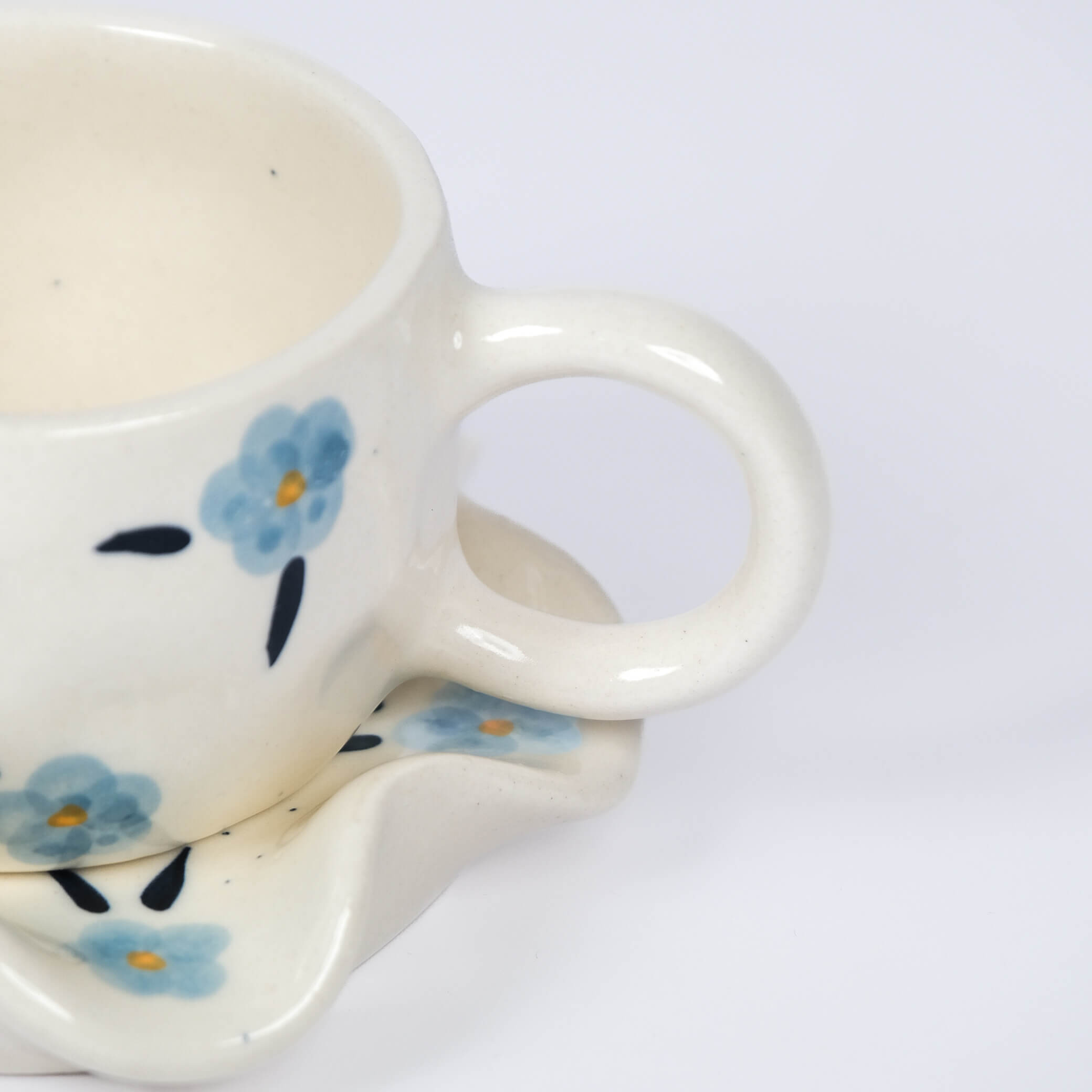 Pinterest-y Flower Coffee Mugs & Saucer set