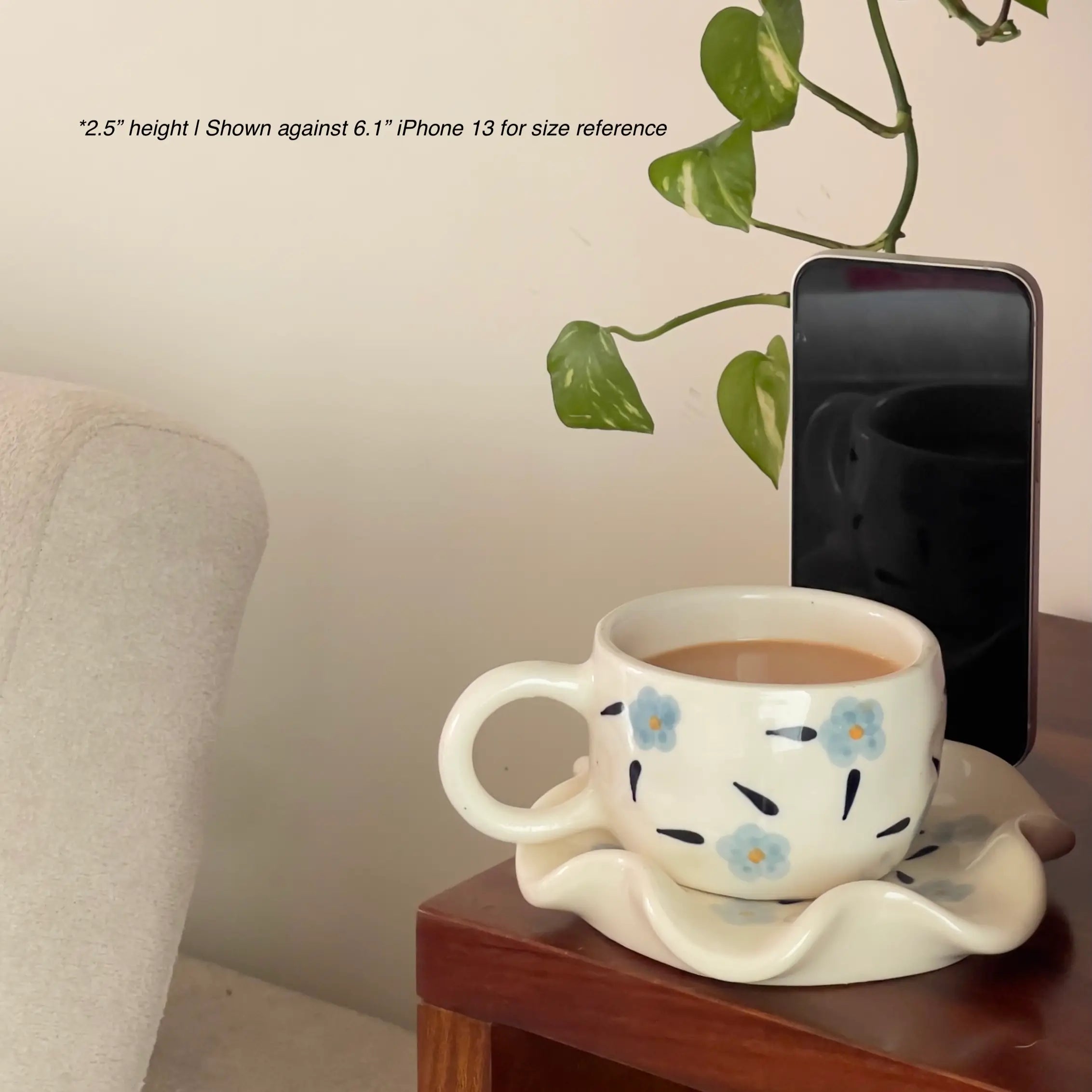 Pinterest-y Flower Coffee Mugs & Saucer set