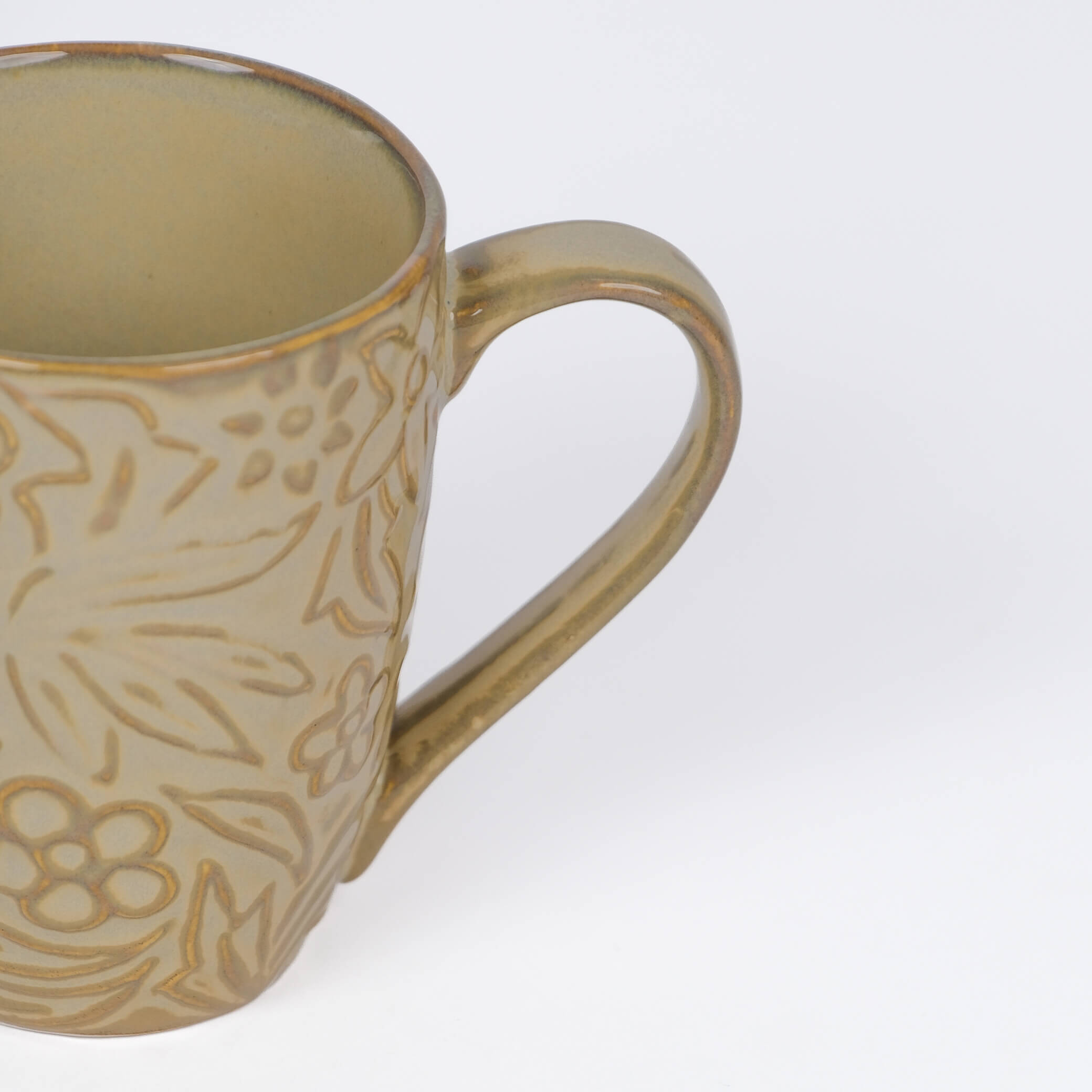 Embossed Porcelain Mug (Set of 2)