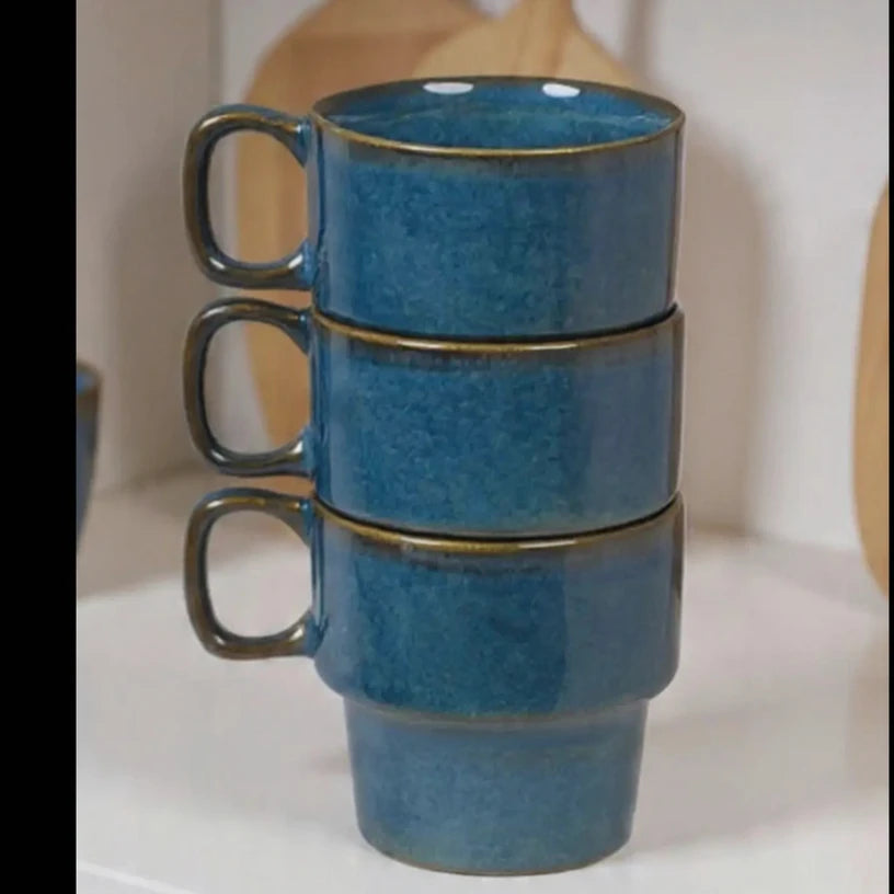 Everyday Stackable Porcelain Cups