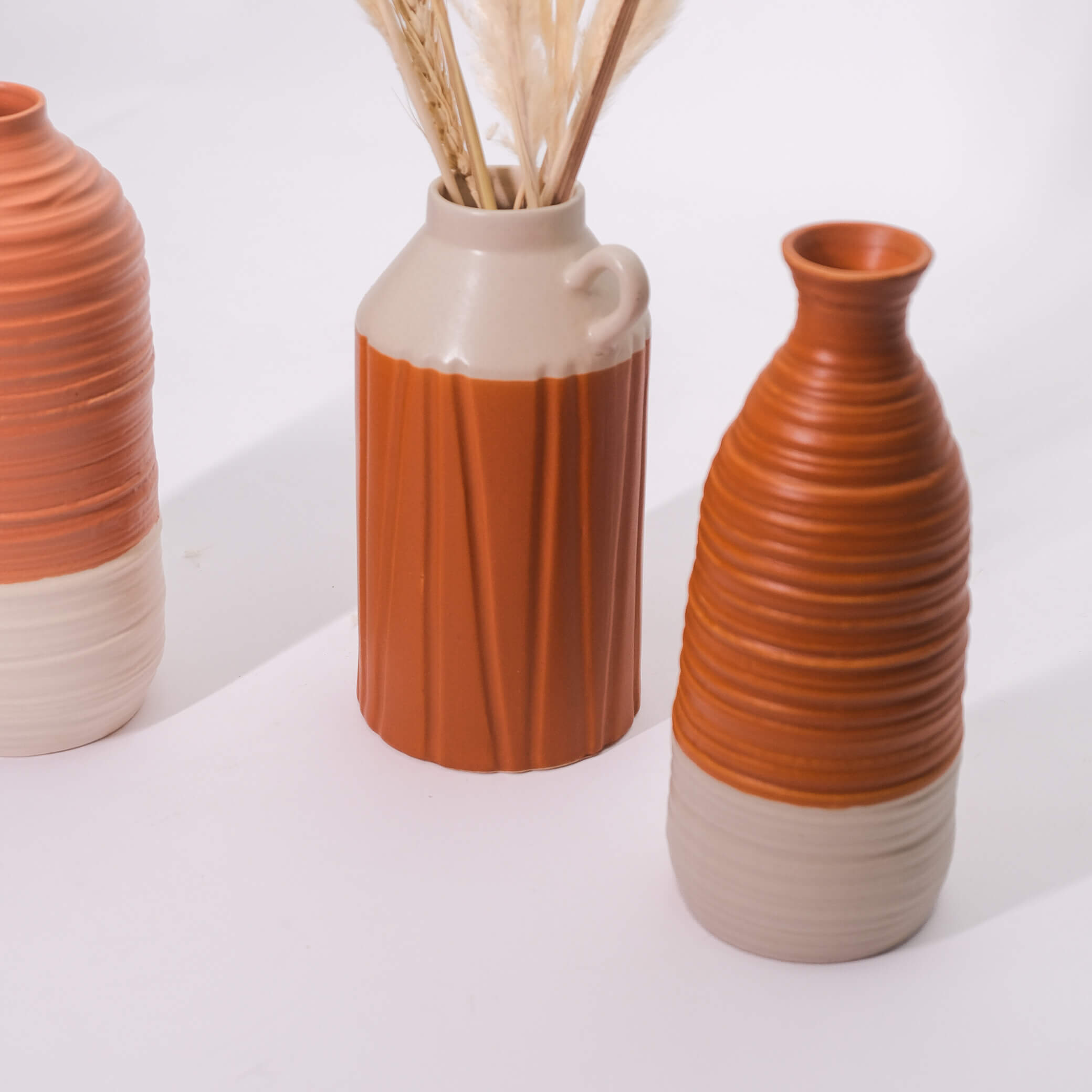 Terracotta inspired Earthtone Vases