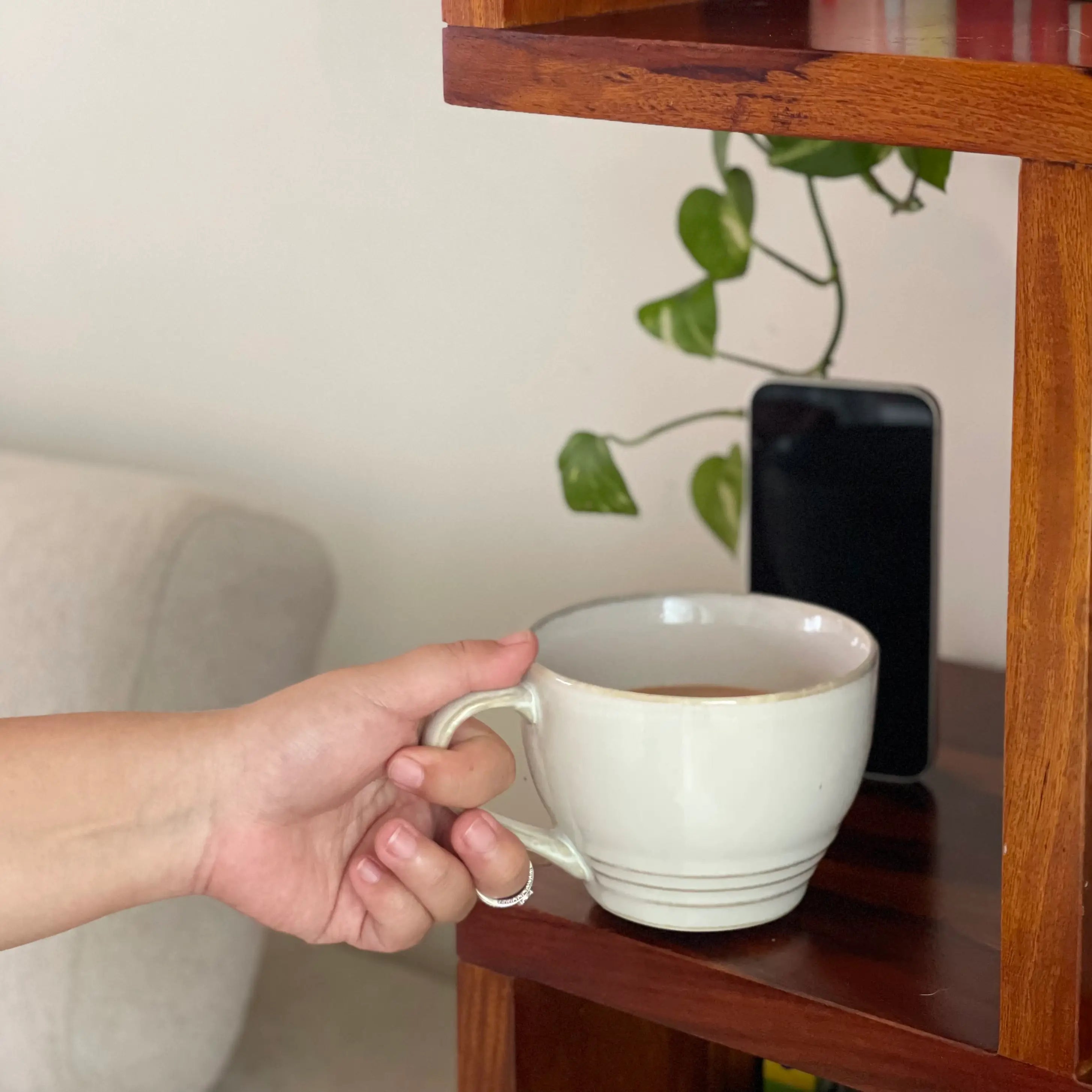 Wide Comfort Porcelain Mug (Multi-Use Breakfast Mug)