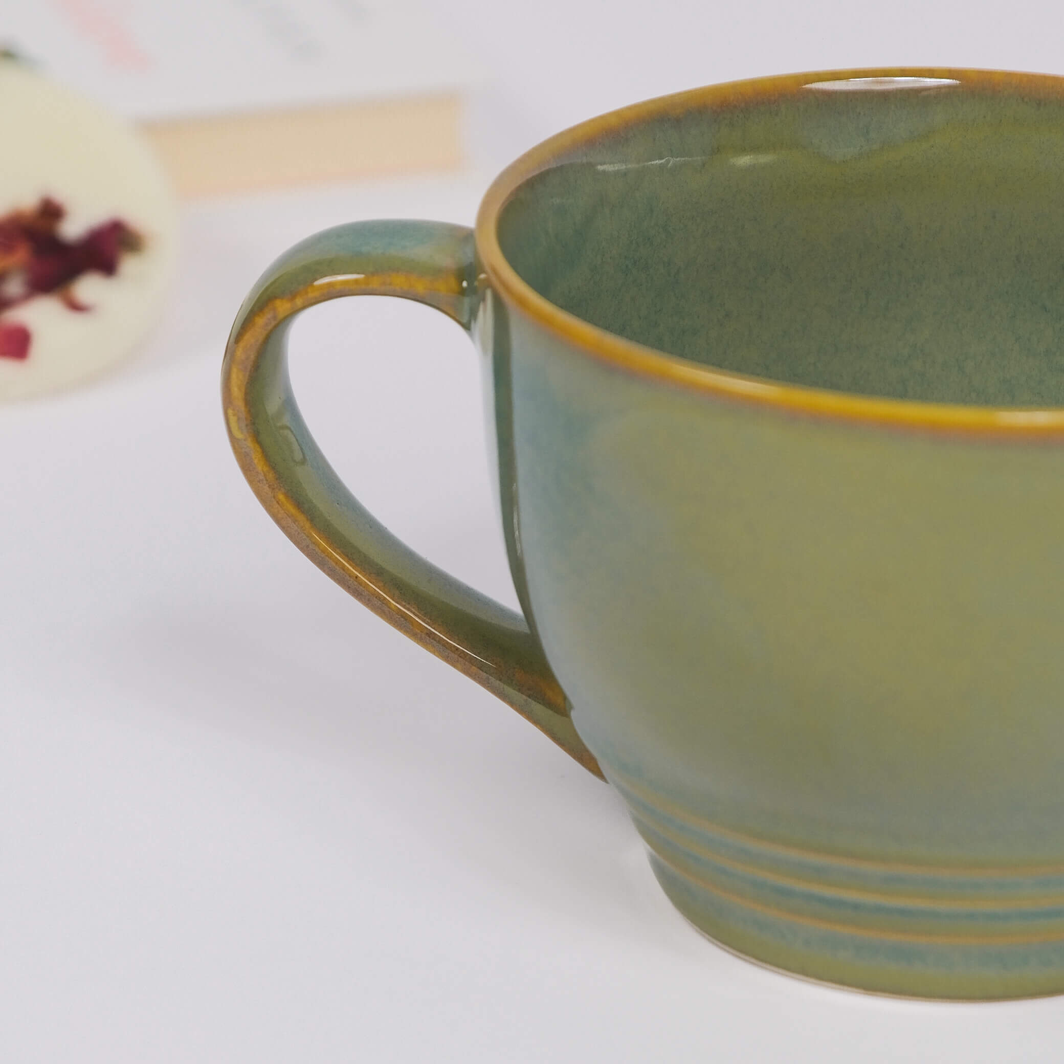 Wide Comfort Porcelain Mug (Multi-Use Breakfast Mug)