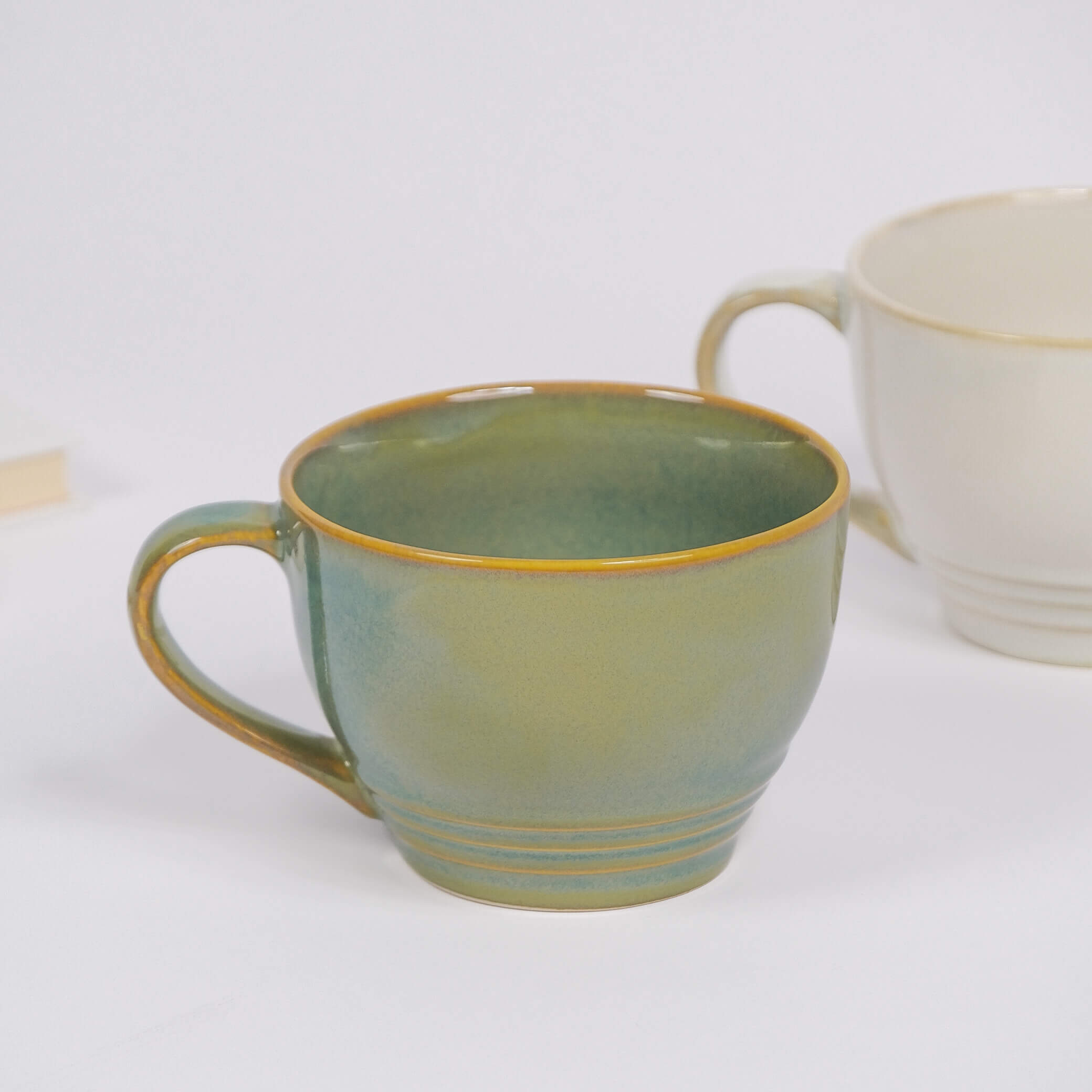 Wide Comfort Porcelain Mug (Multi-Use Breakfast Mug)